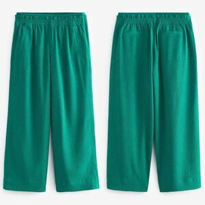 Athleta NWT Echo Wide Crop Pant 3/4 Cropped Turquoise Green Size 14 Plus